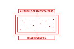 Ordbilden till Kulturhuset Stadsteaterns Bilderbokspris i rött.
