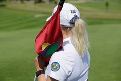SwGT och Capio inleder samarbete - utan logo Beatrice Wallin vid SwGT Restart Cup 2020 på Omberg Golf.
