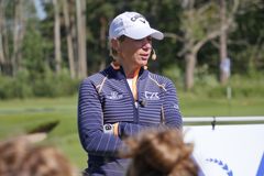 ANNIKA Invitational 2018 - clinic Annika Sörenstam vid sin clinic i samband med ANNIKA Invitational 2018 på Kungliga Drottningholms Golfklubb.