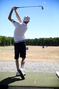 Niklas Viktor sving Handigolflandslagets Niklas Viktor svingar under Henrik Stenson Handicamp 2018 på Barsebäck.