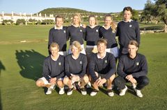 Delsjö GK Juniorlag Övre fr.v. Tobias Lanner, Malin Bååt, Elin Esborn, Vilma Strand, Felix Kvarnström. Nedre fr.v. Gustav Held, Fredrik Niléhn, Erik Hermansson, Philip Lindbergh.