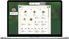 I GröntKortGo! samlar barnen märken och pokaler, och kan därmed följa sina framsteg.