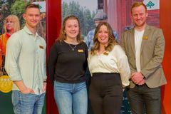 LRF Ungdomen. Från vänster: David Eriksson, Karin Mickelmats, Emma Muhr Sedvall, Johan Persson