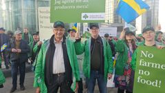 Tomas Olsson (till höger) och Palle Borgström i Bryssel