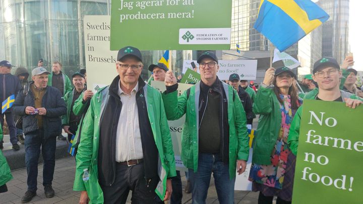 Tomas Olsson (till höger) och Palle Borgström i Bryssel