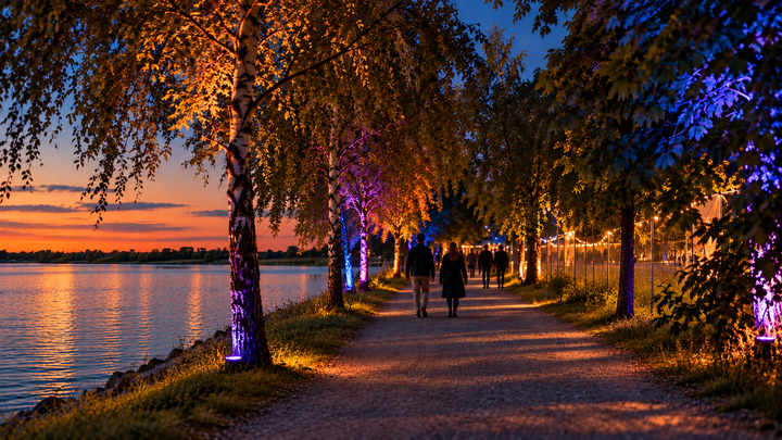 Septemberljus kommer till Skeppsbron och Munksjöns strand