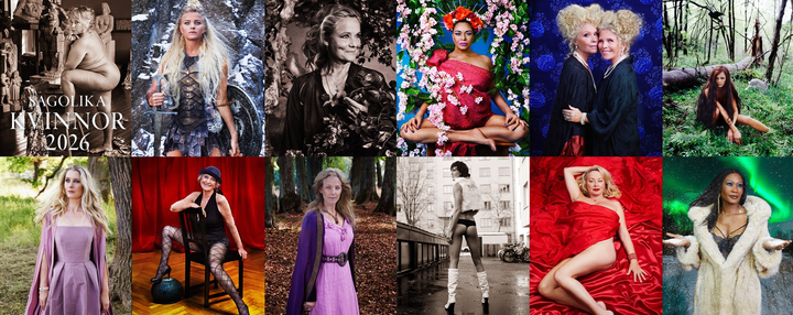 Mosaik av kalenderna Sagolika kvinnor 2026