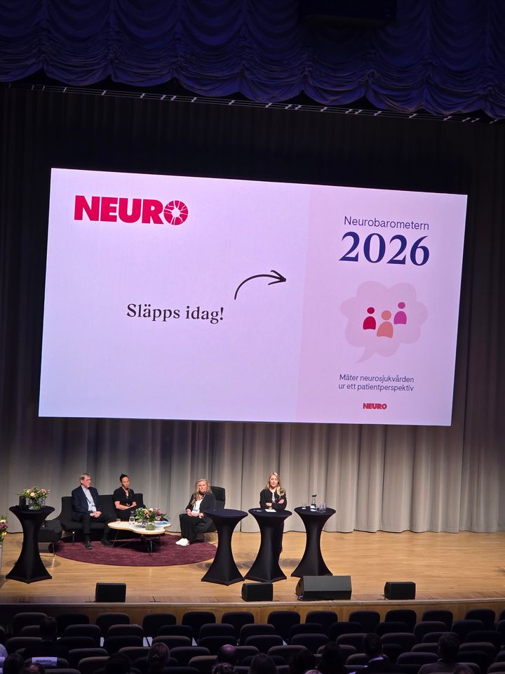 Maria Ferm presenterar Neurobarometern 2026 på Neurologiveckan