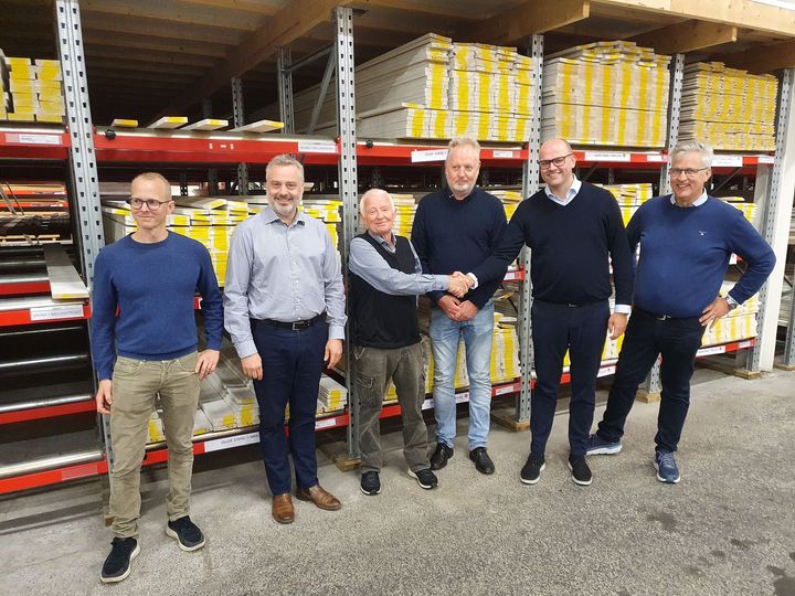 Från vänster: Martin Vernersson, Lars Sahlberg, Gösta Vernersson, Ulf Helgesson, Geir Thomas Fossum och Peter Heie