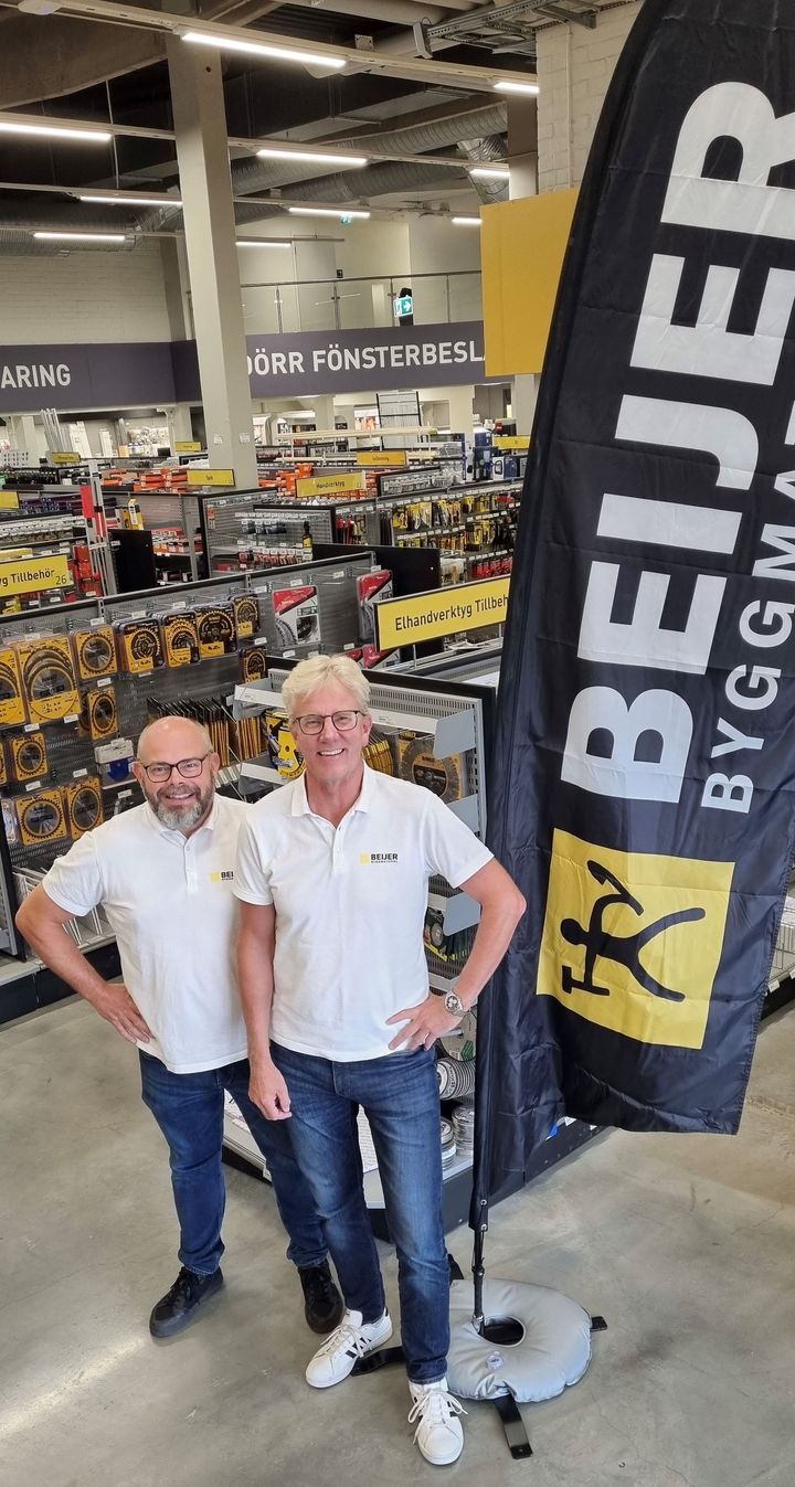 Lars Hägglund, Filialchef Sundsvall och Peter Björs, Regionsäljare på Beijer Byggmaterial AB
