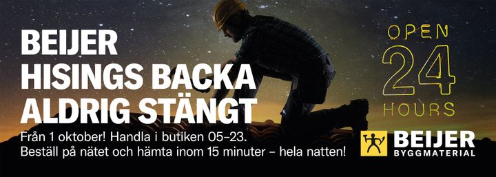 Beijer Hisings Backa - bygghandeln som aldrig stänger