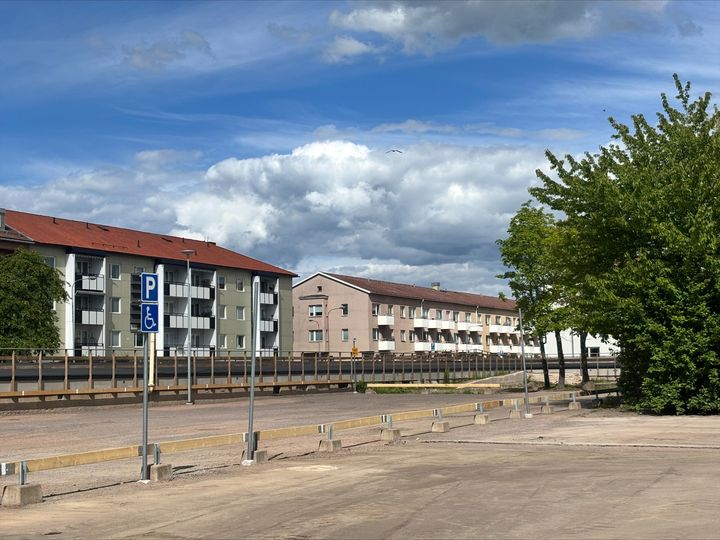 Den nya parkeringen Kungsbergsskolan