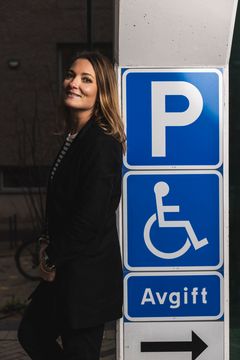 Sandra Strand, chef kommunikation mobilitet & kundsupport på parkeringsbolaget Dukaten i Linköping