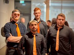The team behind Slash Interactive. From left: Erik, David, Marcus, and Ansar.