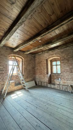 Interiör från Dekanhuset på Kulturen i Lund. Det är här som en medeltidsinspirerad miljö kommer att byggas