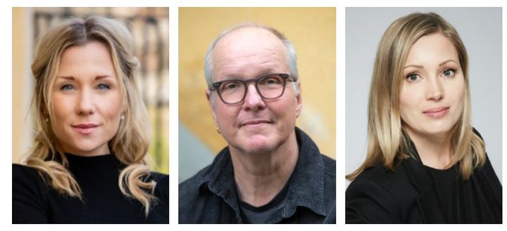 Kvällens medverkande: Sara Skoog Waller, Björn Tingberg och Karin Lavén.