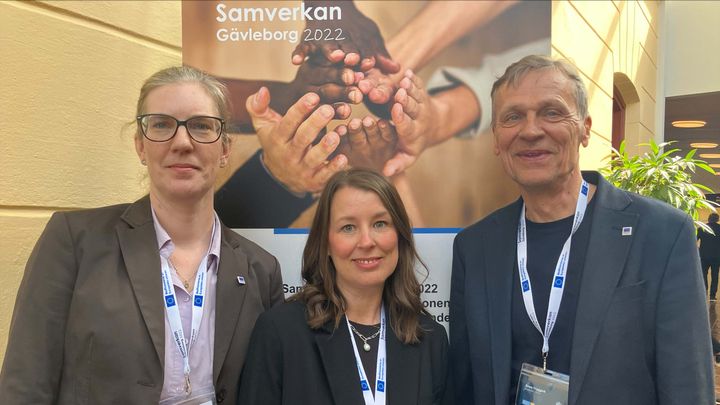 Hanna Kusterer, Maja Lilja och Sven Trygged.