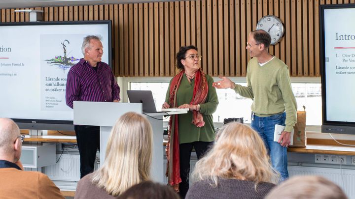 Per Vesterlund, Britt Johanne Farstad och Olov Dahlin.
