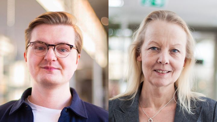 Tomas Lindmark och Annika Strömberg. Foto: HiG.