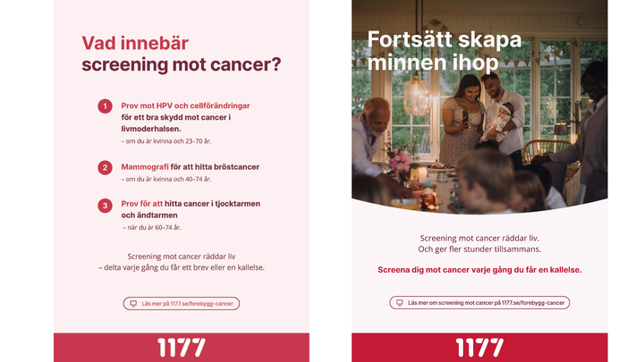 Sveriges regioner går nu ihop, tillsammans med 1177, i en gemensam informationskampanj om screening, med uppmaningen att delta varje gång det kommer en kallelse..