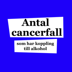 Antal cancerfall kopplade till alkohol