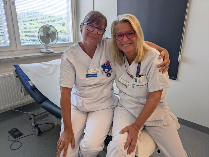 Tuula Schneider och Pernilla Westerberg, Mälarsjukhuset