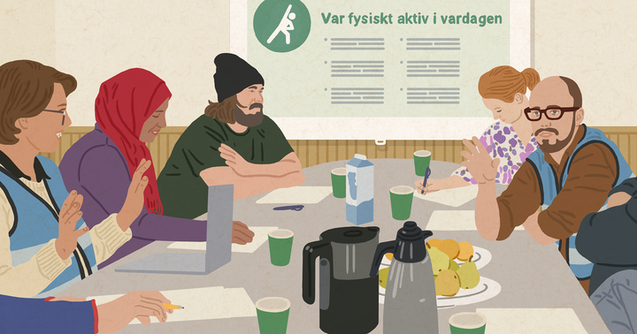 Möte hälsoinformatörer i liten kommun