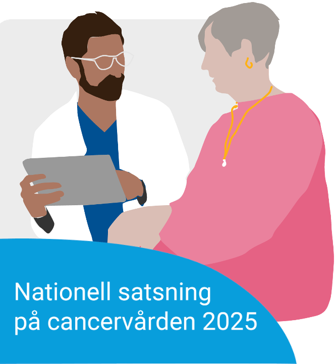 Äldre patient talar med läkare