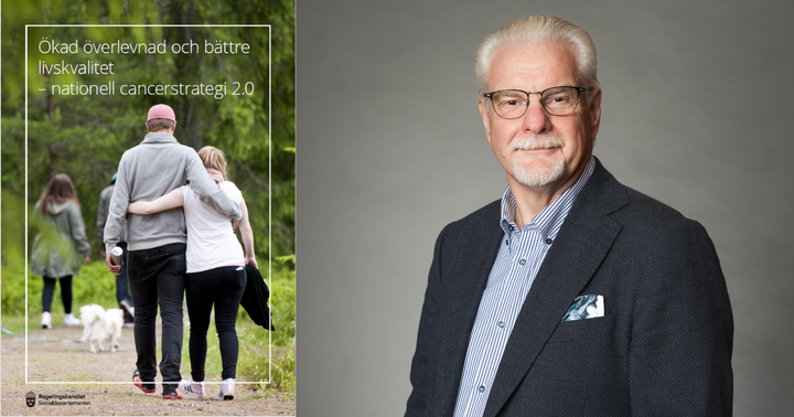 Framsidan på regeringens cancerstrategi