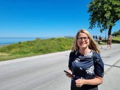 Helena Brändström utomhus