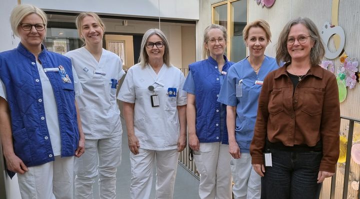 Forskningspersonal på Sundsvalls onkologiska klinik