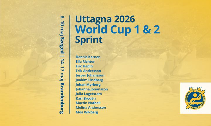 Här är den svenska truppen som ska representera Sverige vid de två världscuper som väntar i maj.