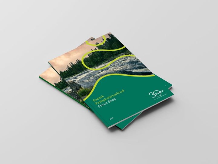 Bild på Svefas rapport Svensk Fastighetsmarknad Fokus Skog 2025