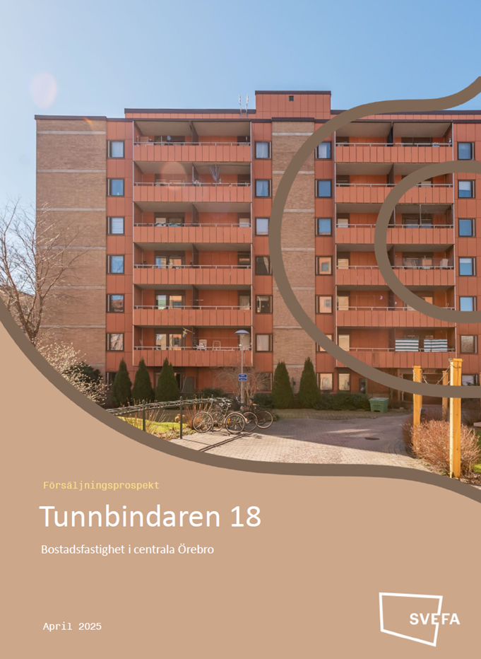 Bilden visar första sidan av fastighetens tunnbindarens prospekt