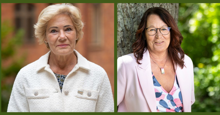 Maria Larsson, förbundsordförande SPF Seniorerna och Lenita Granlund, förbundsordförande SKPF Pensionärerna