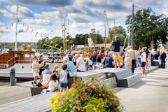 Veteranbåtar i Sigtuna stads hamn.