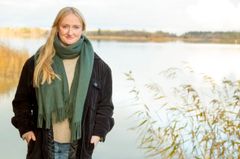 Joanna Lewerentz, riksdagsledamot för Moderaterna, deltar i Sportfiskarnas röstfiske i Visby.