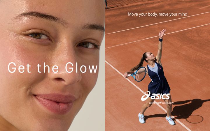 ASICS kampanj Get the glow syftar till att visa den lyster som uppstår efter rörelse.