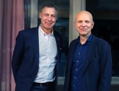 Boubou Hallberg, sjukhusdirektör Sahlgrenska Universitetssjukhuset och Bjørn Atle Lein Bjørnbeth, sjukhusdirektör Oslo universitetssjukhus.