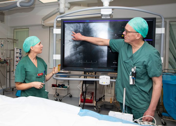 Charlotte Sandström, överläkare buk- och kärlradiologi på Radiologen, och överläkare Truls Råmunddal.