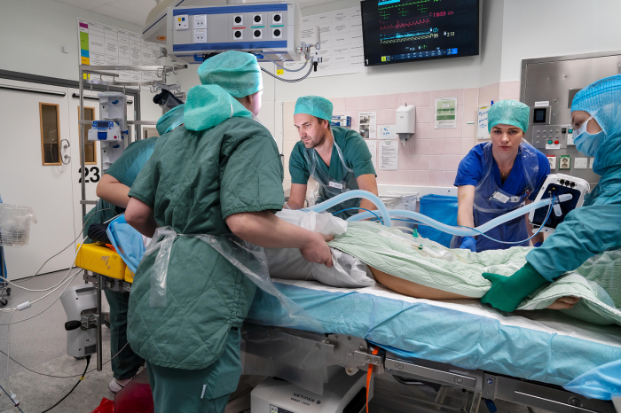 Medarbetare inom verksamhet Thorax och Kardiologi. Fotograf/Källa: Paul Björkman, Sahlgrenska Universitetssjukhuset