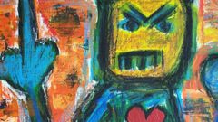 Ett av konstverken på utställningen Inte Ensam