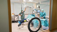 En av de nyrenoverade lokalerna på ögonoperation, Uddevalla sjukhus.