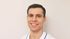 Tor Morberg, ST-läkare barn- och ungdomssjukvården, är initiativtagare till den nya rutinen.