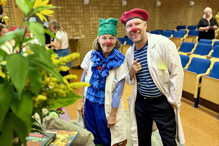 Under patientsäkerhetsdagen  berättade sjukhusclownerna om sitt arbete på sjukhuset - om hur lek och fantasi kan få barnen att glömma sjukdomen en stund.