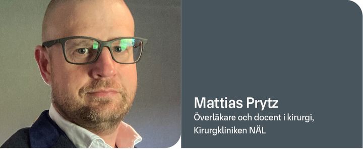 Mattias Prytz, överläkare och docent i kirurgi