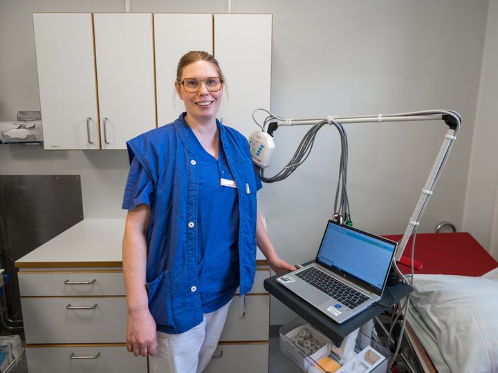 Sofia Svensson, specialistsjuksköterska vid Hjärtmottagningen i Lidköping.