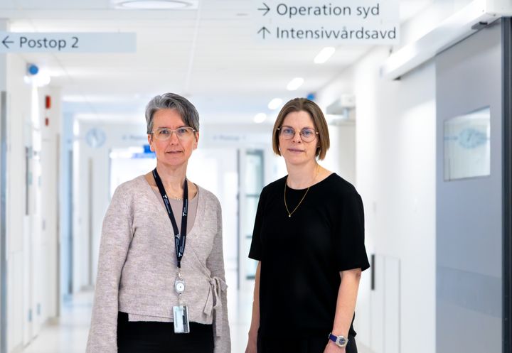 Jessica Hjärtqvist, vårdadministrativ sekreterare vid Kvinnokliniken, och Helena Benjaminsson, enhetschef för ortopedläkare i Skövde, har haft viktiga roller i det framgångsrika arbetet.