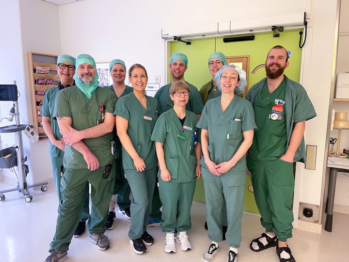 Personal vid postop och operation vid Skaraborgs Sjukhus Lidköping.