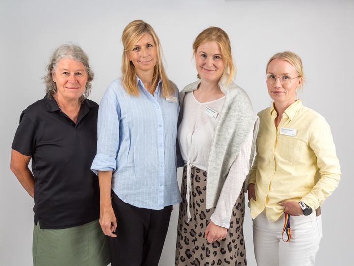 Från vänster: Britt-Marie Ljungström, Christina Ahlberg Seiving, Petronella Jacobsson och Maria Ekenstierna.